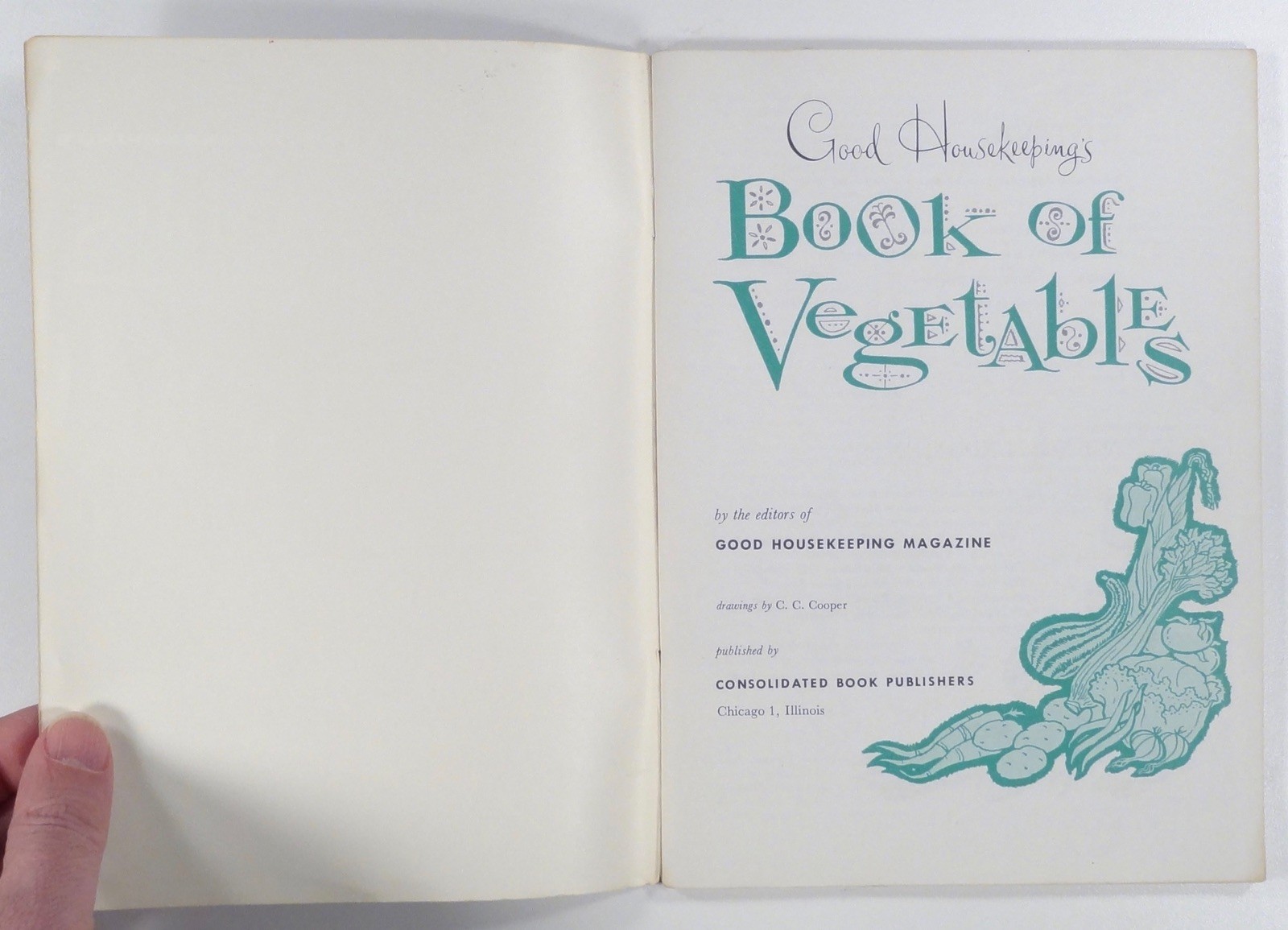 1958 Good Housekeeping BOOK OF VEGETABLES side dishes CASSEROLES salads MORE
