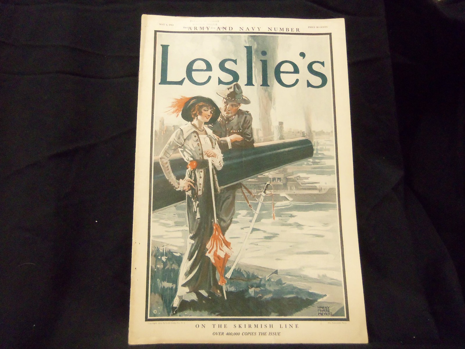 1913 MAY 1 LESLIE’S WEEKLY MAGAZINE – ARMY AND NAVY NUMBER – ST 1229