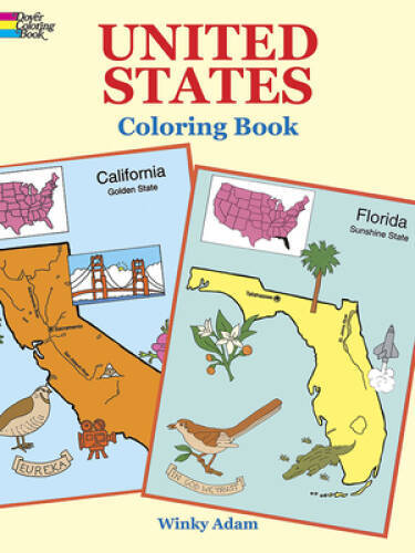 United States Coloring Book (Dover History Coloring Book) – VERY GOOD