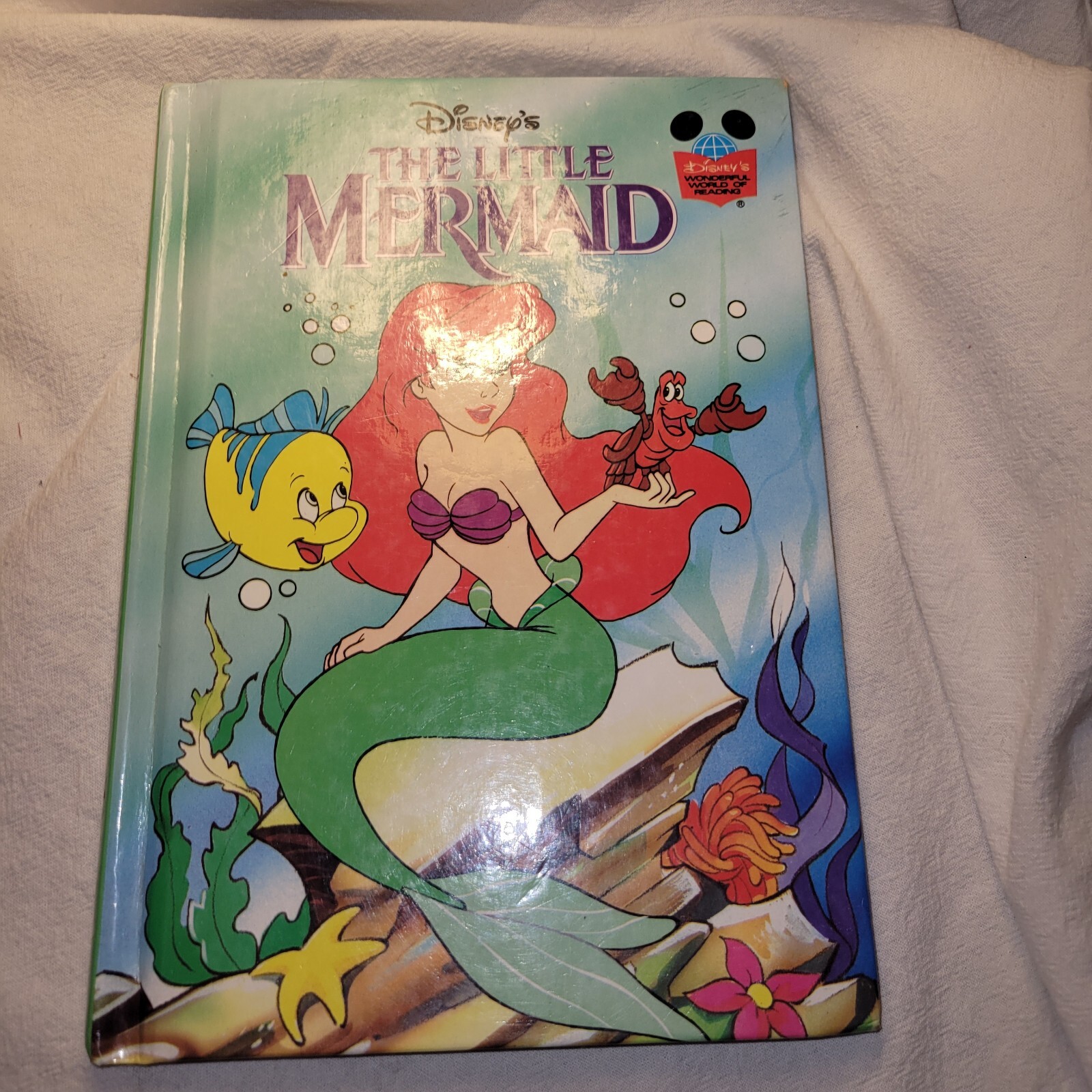 1993 Disney’s The Little Mermaid Disney’s Wonderful World of Reading HC Book