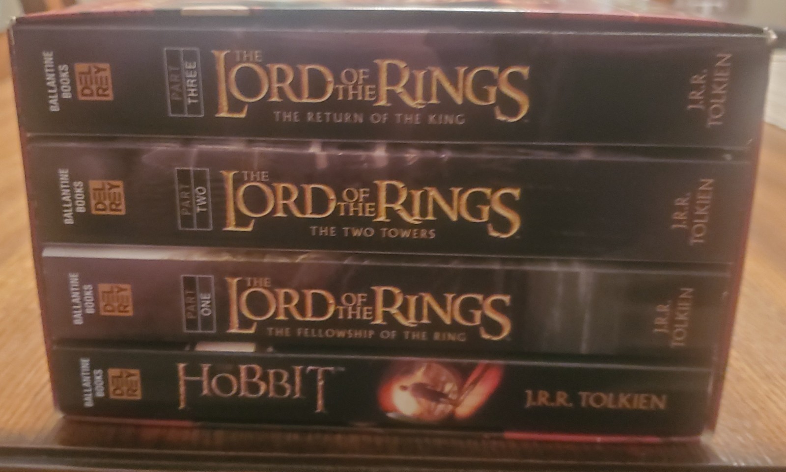 The Hobbit/The Lord Of The Rings Book Set 4 Paperbacks J.R.R.Tolkien Never Used