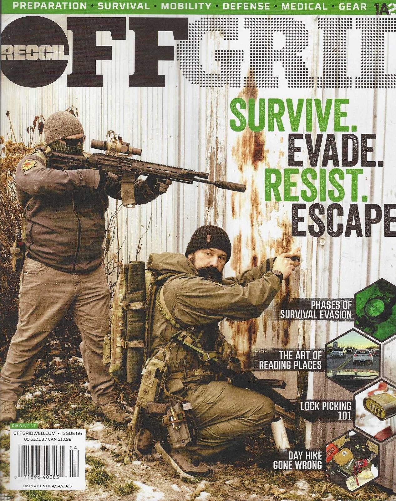 RECOIL Off Grid Magazine Issue 66 2025 Survive, Evade, Resist, Escape