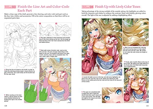 Manga & Anime Digital Illustration Guide: A Handbook for Beginners (with over 65
