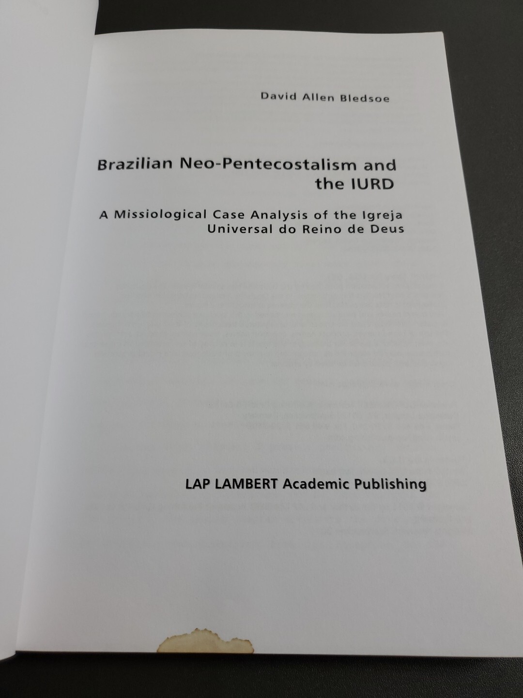 Brazilian Neo-pentecostalism And The IURD
