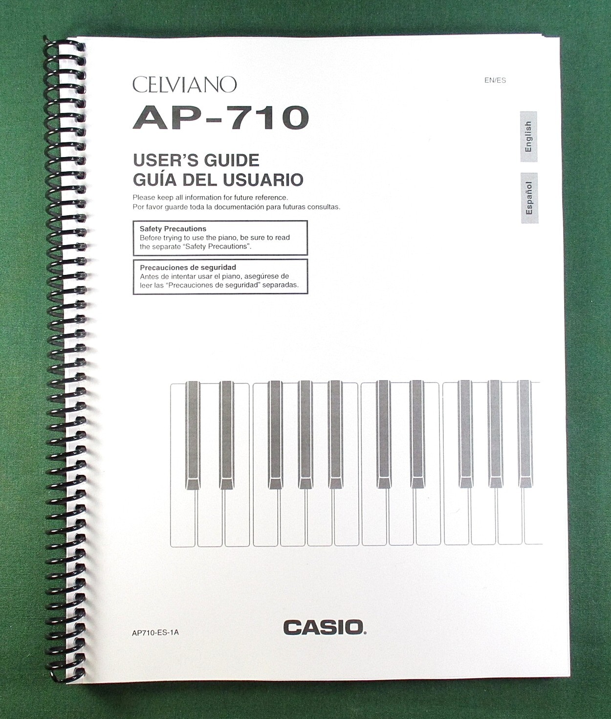 Casio AP-710 Instruction Manual: 77 Pages Coil Bound & Clear Covers!