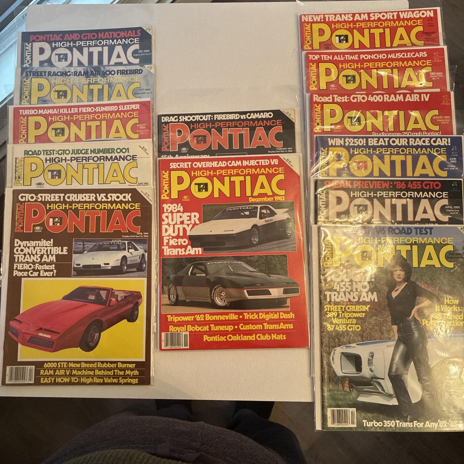 Pontiac TA Magazine 13 In Total All NM Condition 1983,84,85 And 86 As Pictured