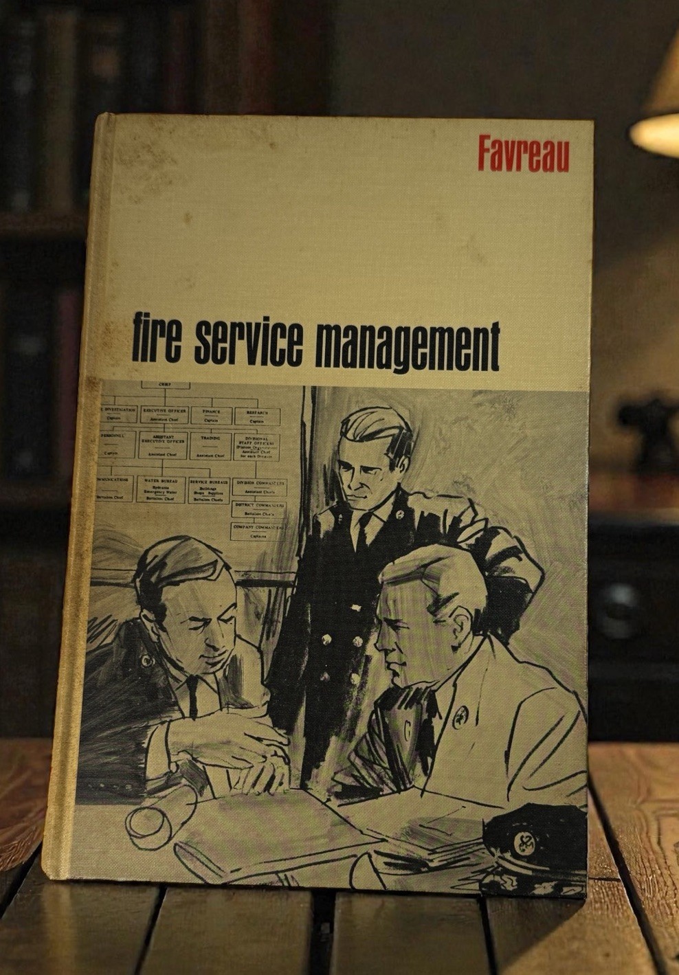 Fire Service Management Favreau Copyright 1969 First Printing 168 Pages HC