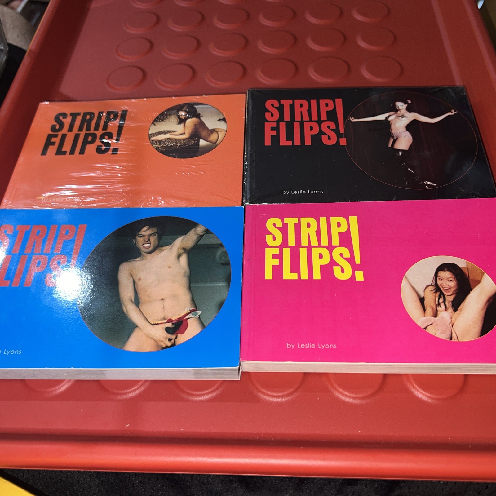 Lot of Strip flips! books by Leslie Lyons powerhouse books new