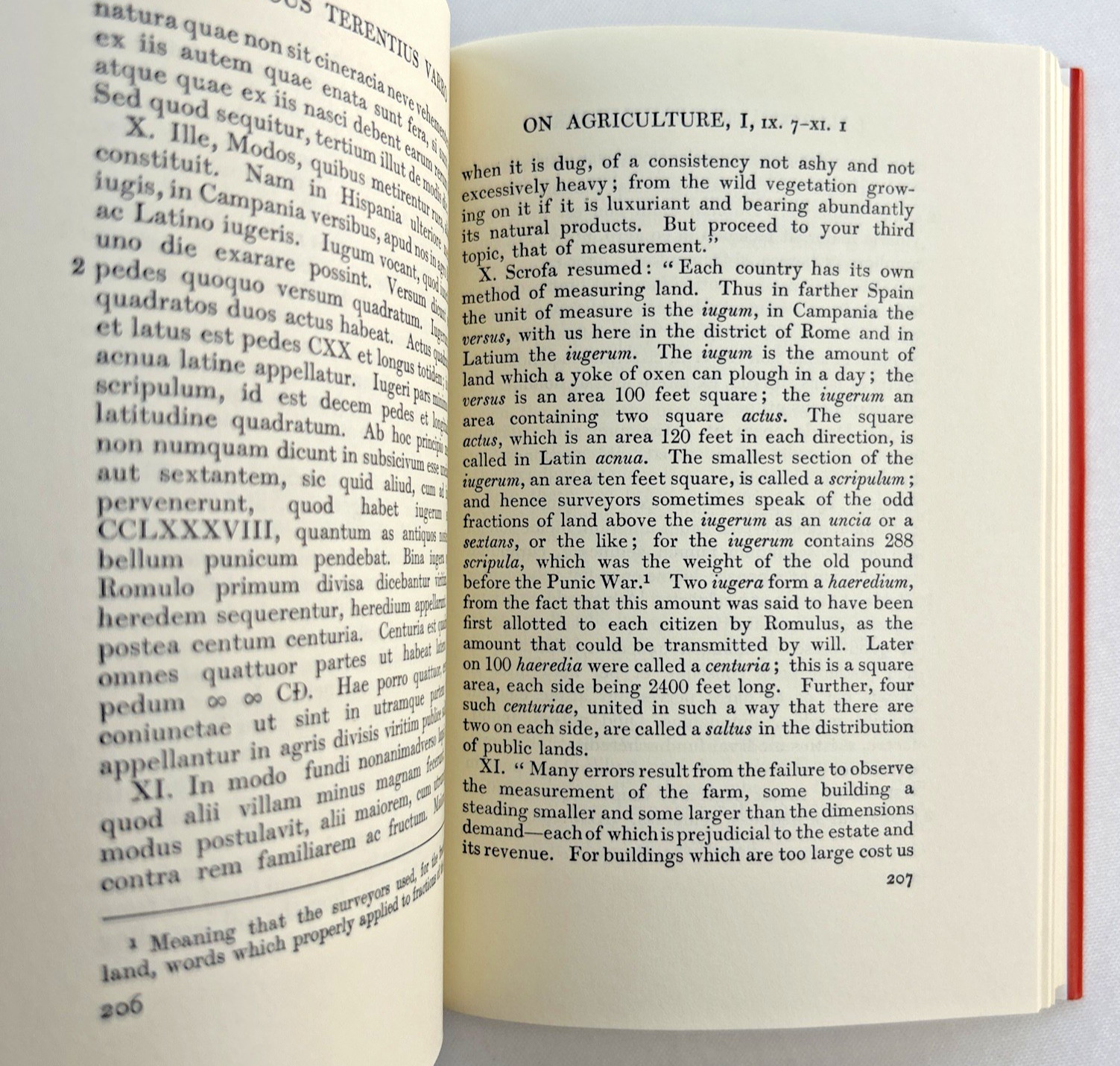 On Agriculture Hardcover Cato Varro Loeb Classical Library