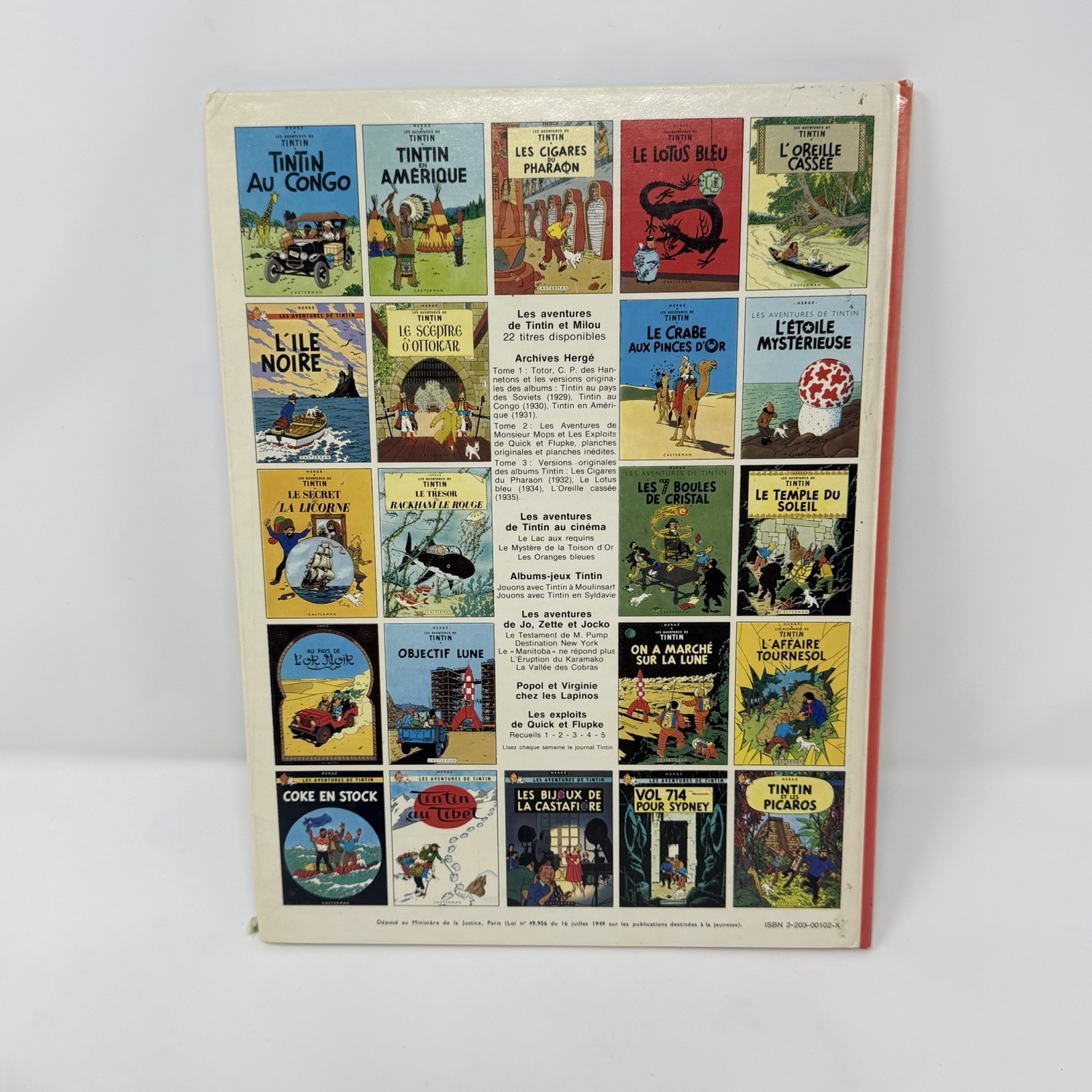Tintin Au Congo Hergé Casterman 1980 Belgian French Hardcover Comic