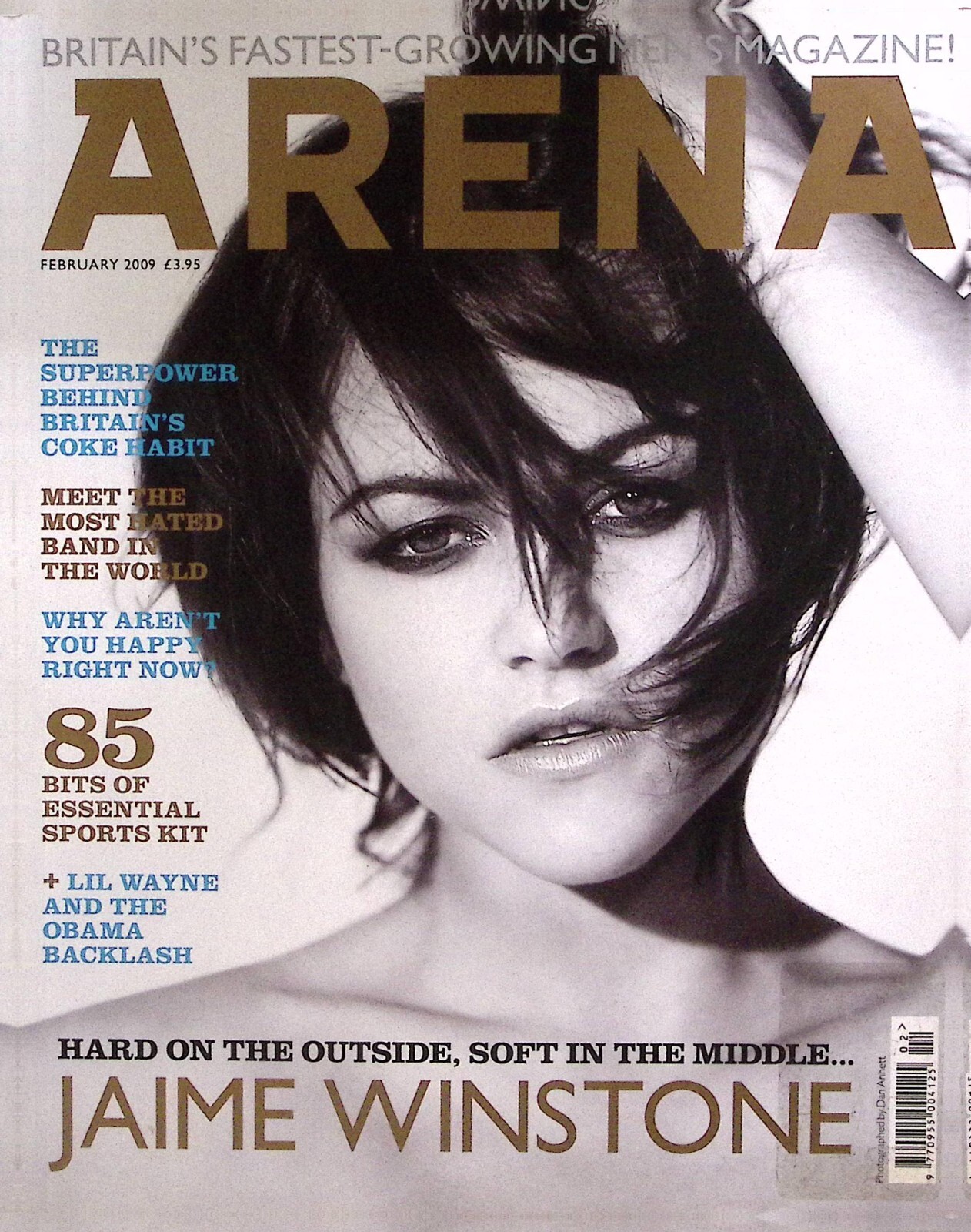 ARENA MAGAZINE 2-2009 JAMIE WINSTONE LIL WAYNE FREIDA PINTO BRITAIN’S COKE Z2240