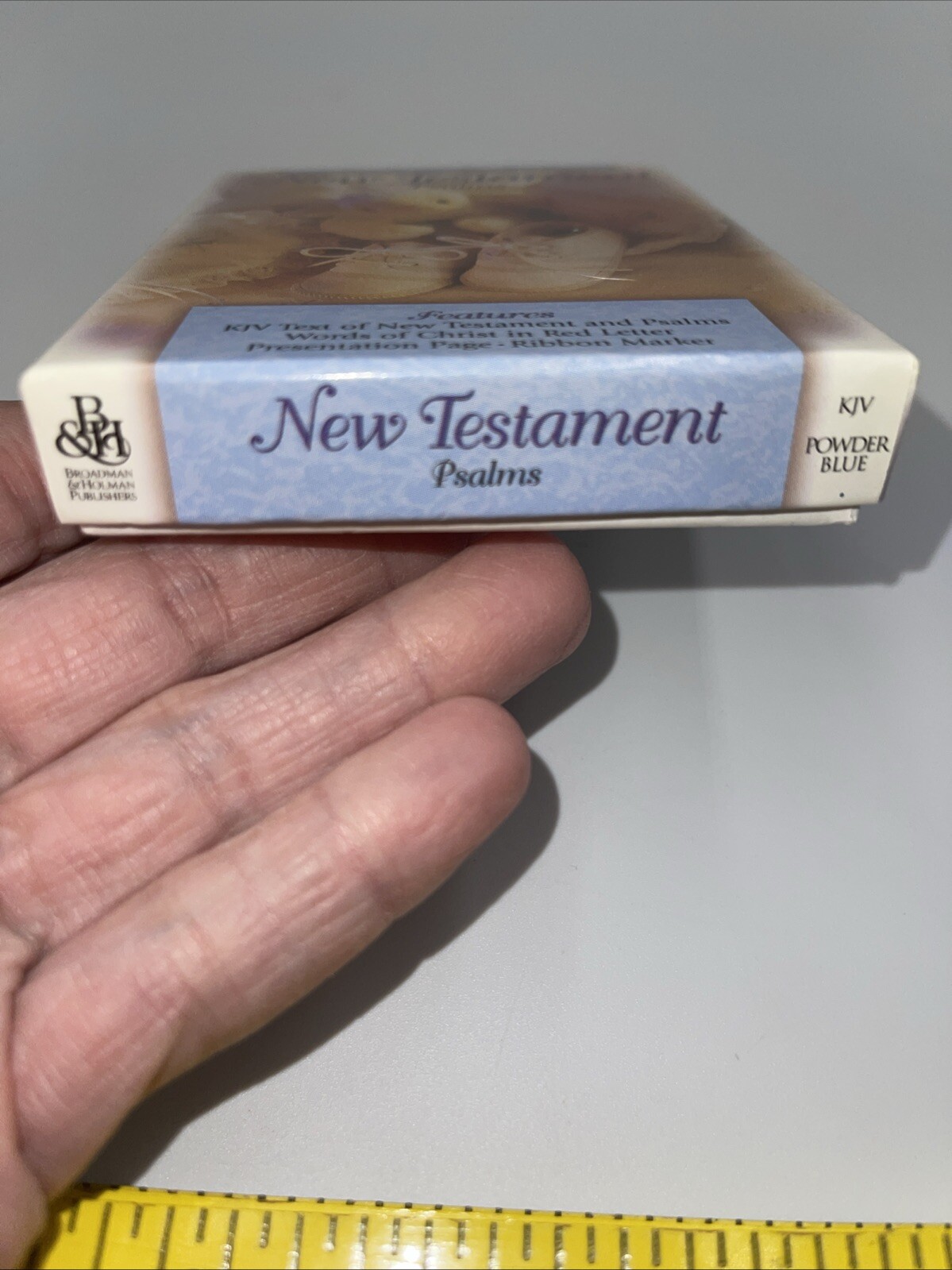New Testament Psalms KJV Bible, Blue, Paperback, Like New In The Original Box